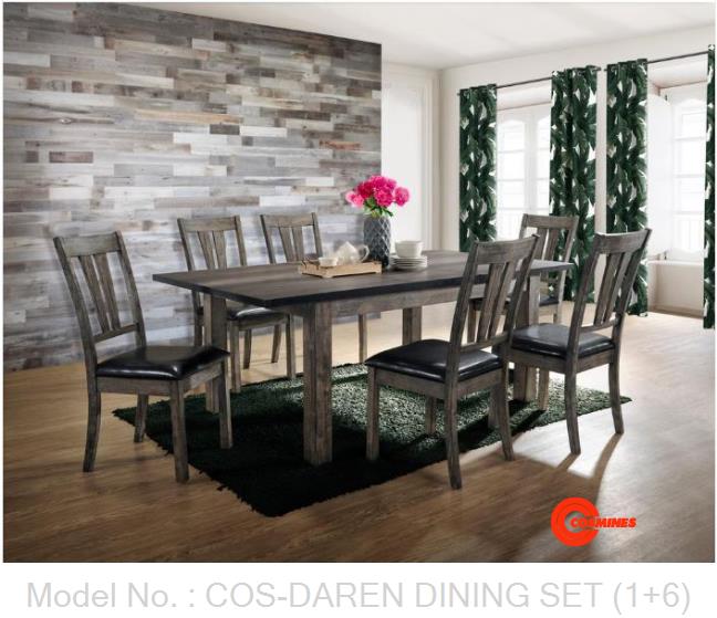 COS-DAREN DINING SET (1+6)